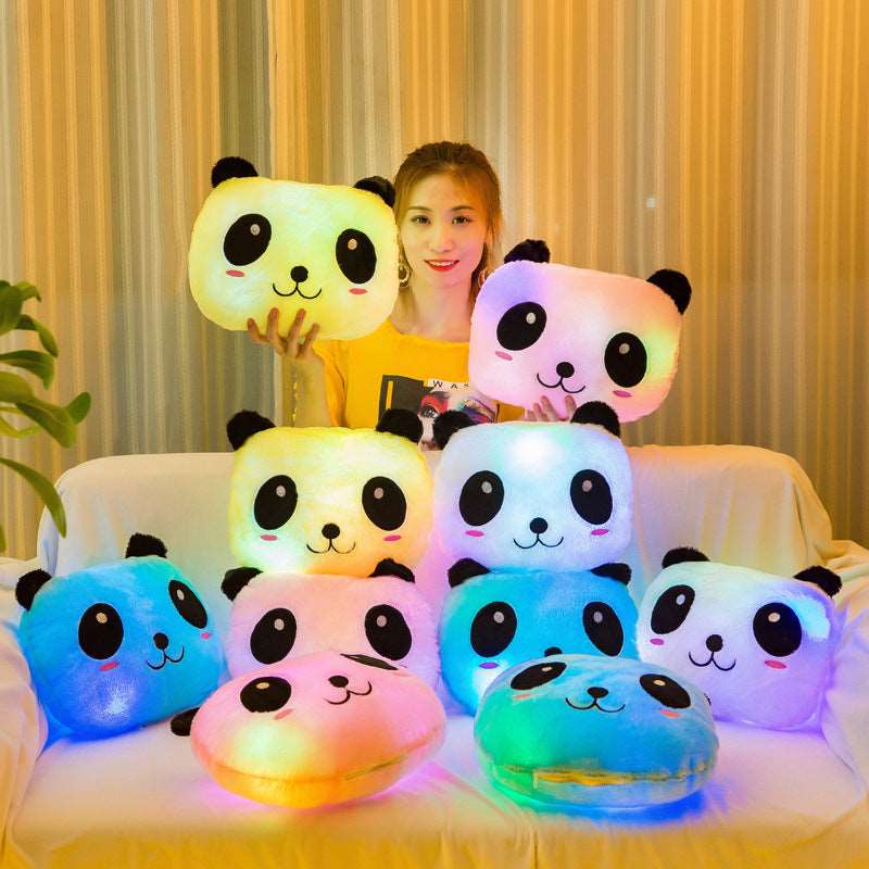 Kawaii Glowing Panda Cushions Wakaii