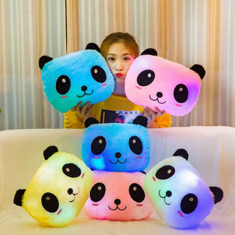 Kawaii Glowing Panda Cushions Wakaii