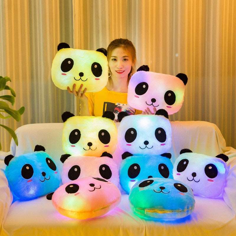 Kawaii Glowing Panda Cushions Wakaii