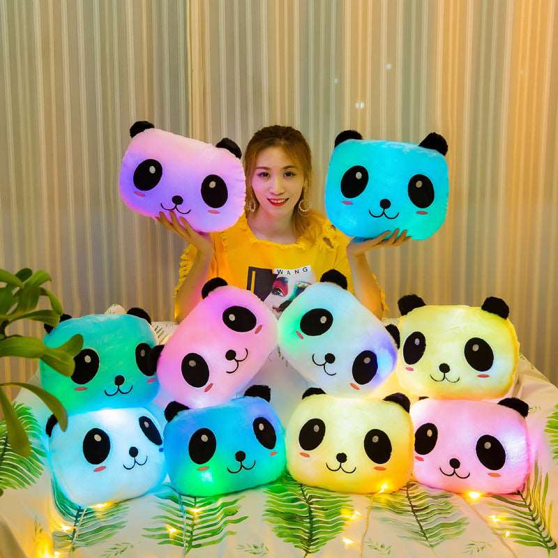Kawaii Glowing Panda Cushions Wakaii