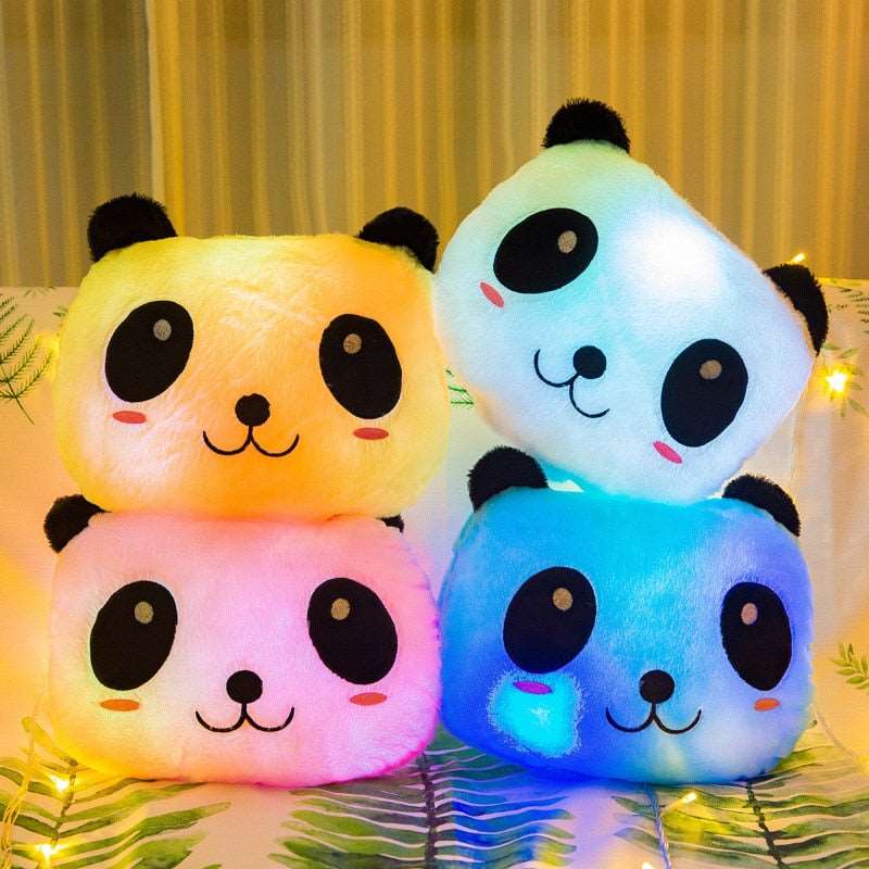 Kawaii Glowing Panda Cushions Wakaii