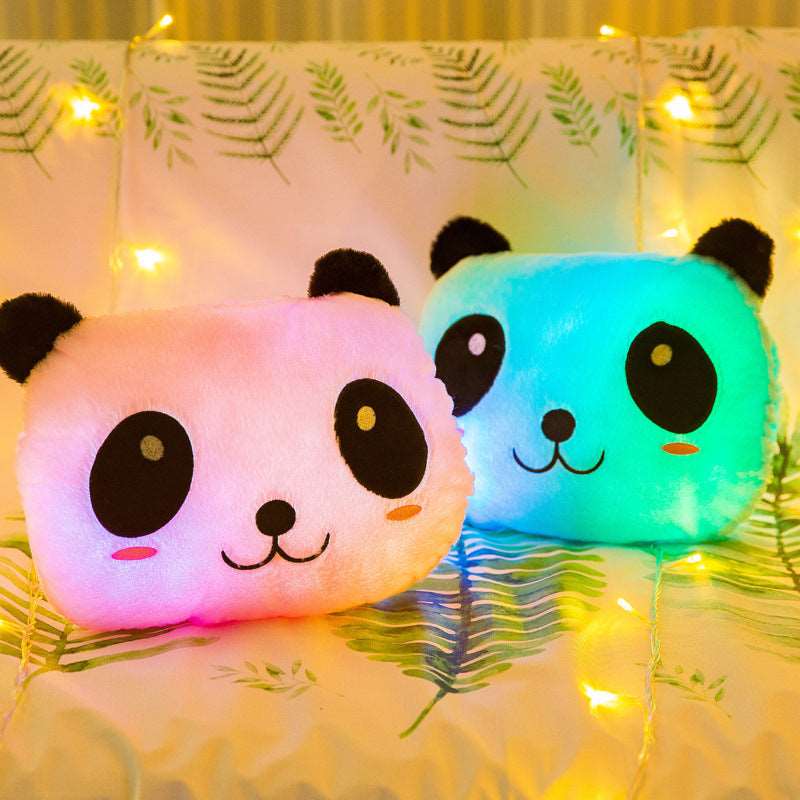 Kawaii Glowing Panda Cushions Wakaii