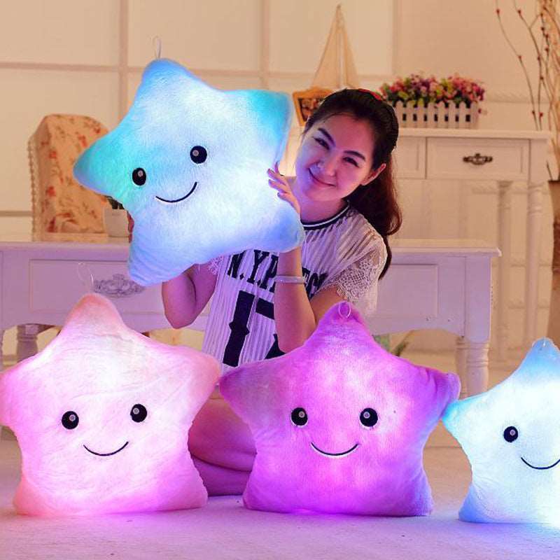Kawaii Glowing Star & Heart Cushions Wakaii