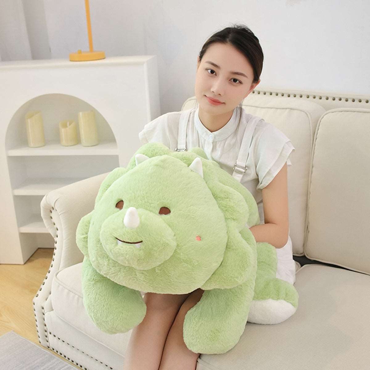 Kawaii Green Dinosaur Plushie