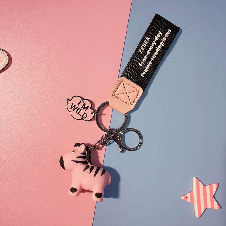 Thread Printing Wristband Bag Pendant Creative Lovers Grassland Animals Wakaii
