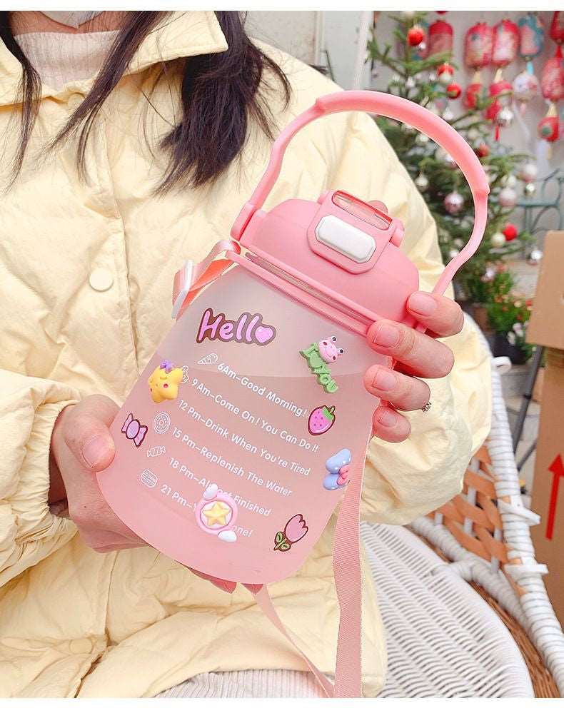 Kawaii Hydration Buddy Water Bottle Wakaii