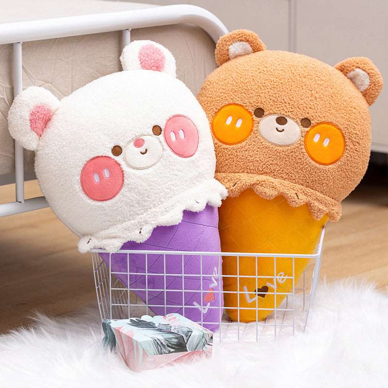 Kawaii Ice Cream Cone Plushies Wakaii