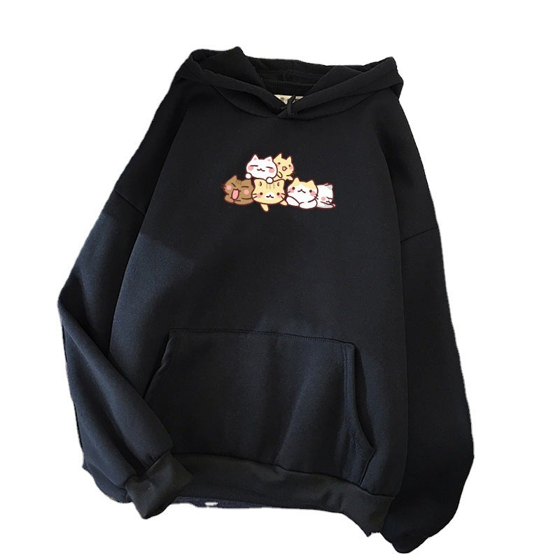 Kawaii Kitten Buddies Hoodie Wakaii