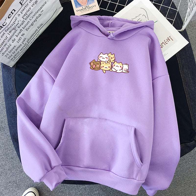 Kawaii Kitten Buddies Hoodie Wakaii