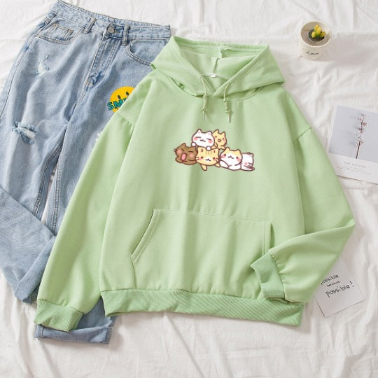 Kawaii Kitten Buddies Hoodie Wakaii