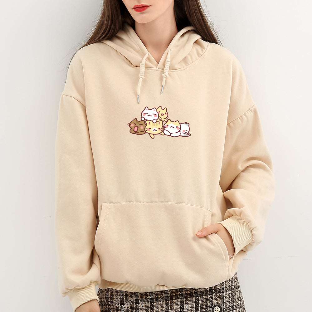 Kawaii Kitten Buddies Hoodie Wakaii