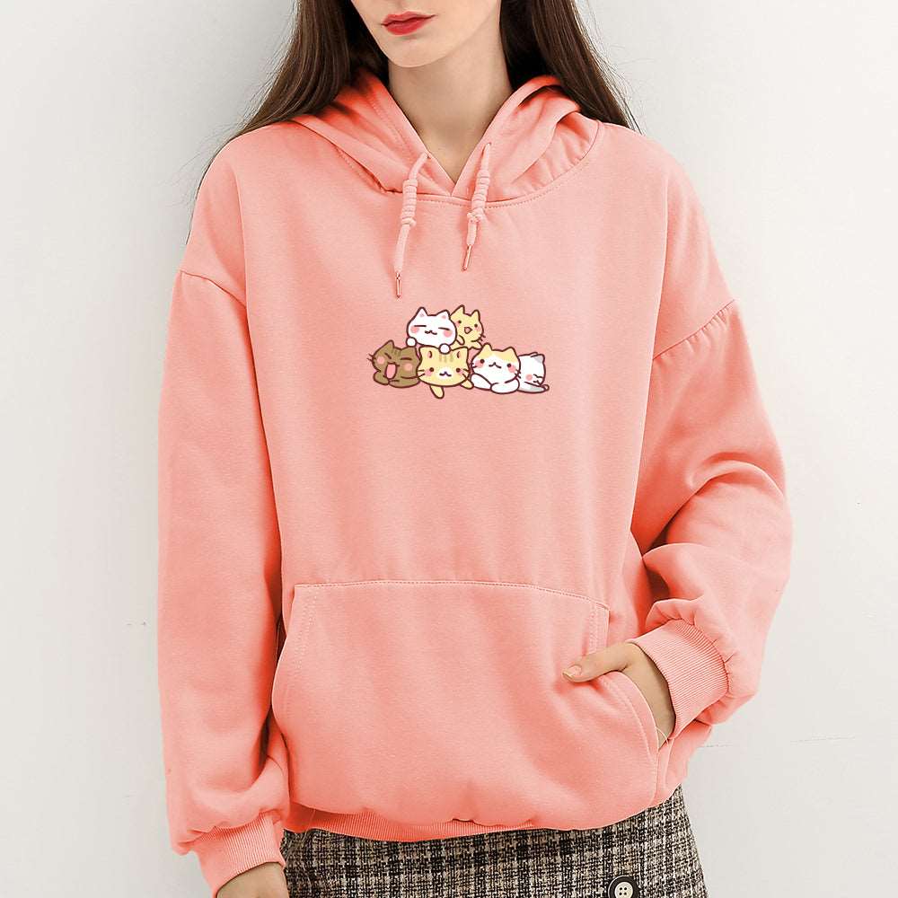 Kawaii Kitten Buddies Hoodie Wakaii