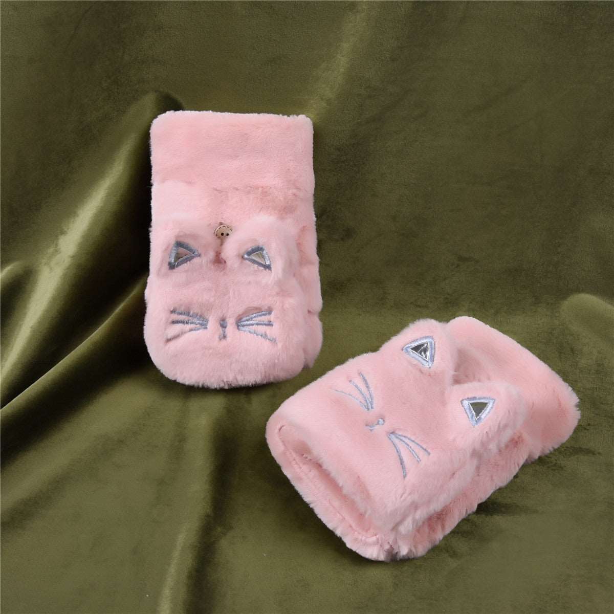 Kawaii Kitty Cat Fingerless Gloves