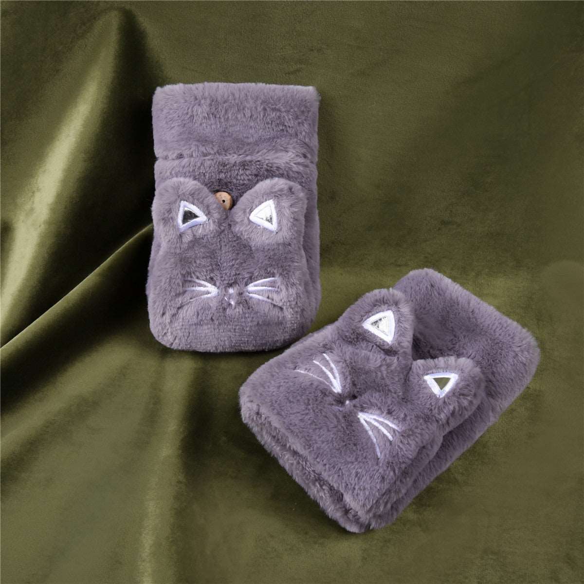 Kawaii Kitty Cat Fingerless Gloves