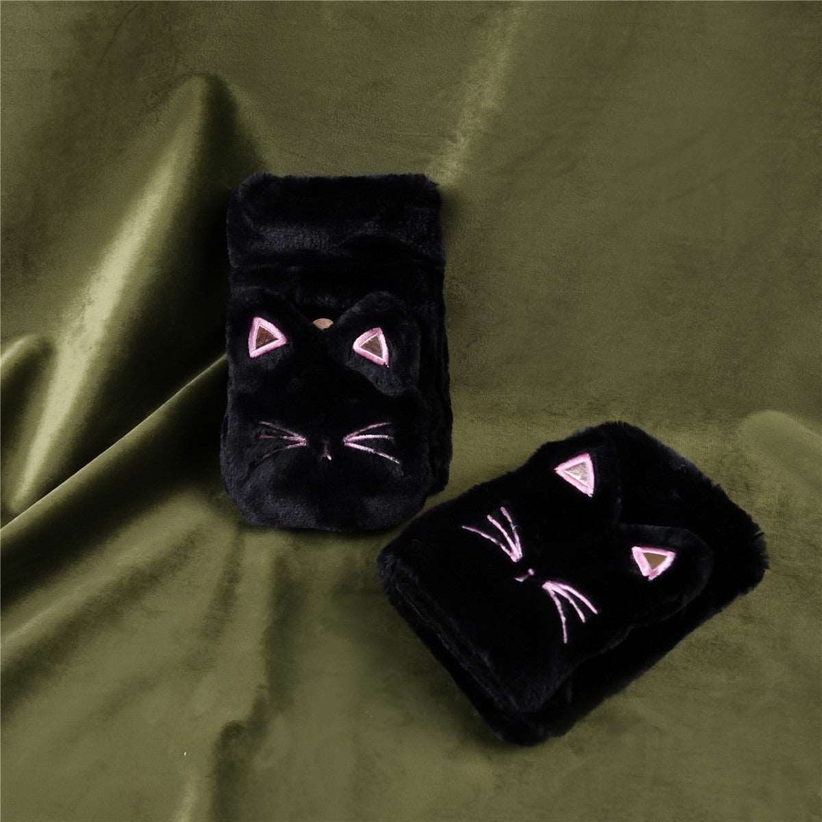 Kawaii Kitty Cat Fingerless Gloves