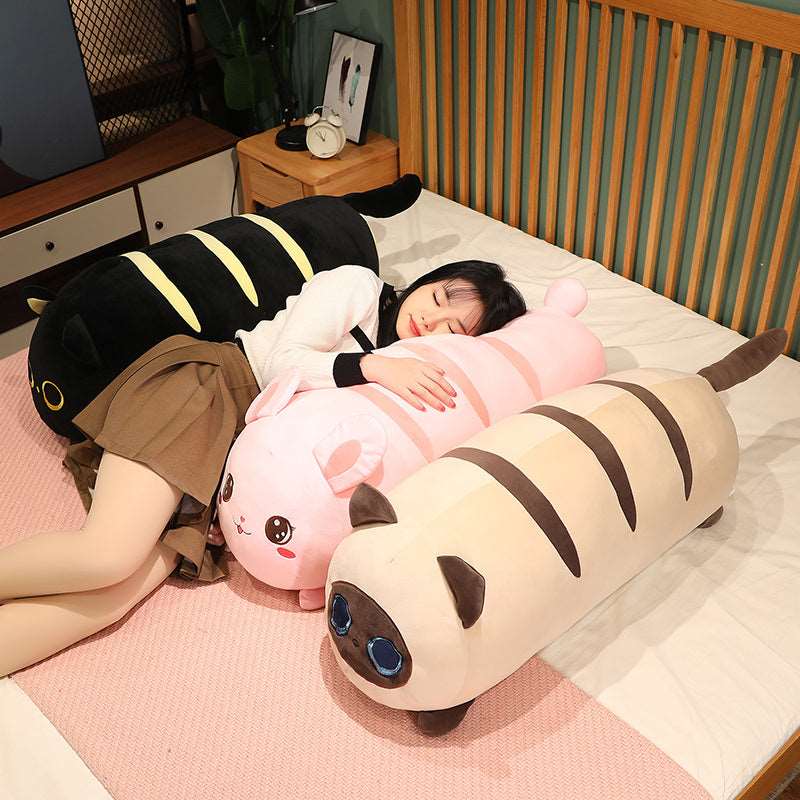 Kawaii Laying Cats & Bunnies Plushies Wakaii