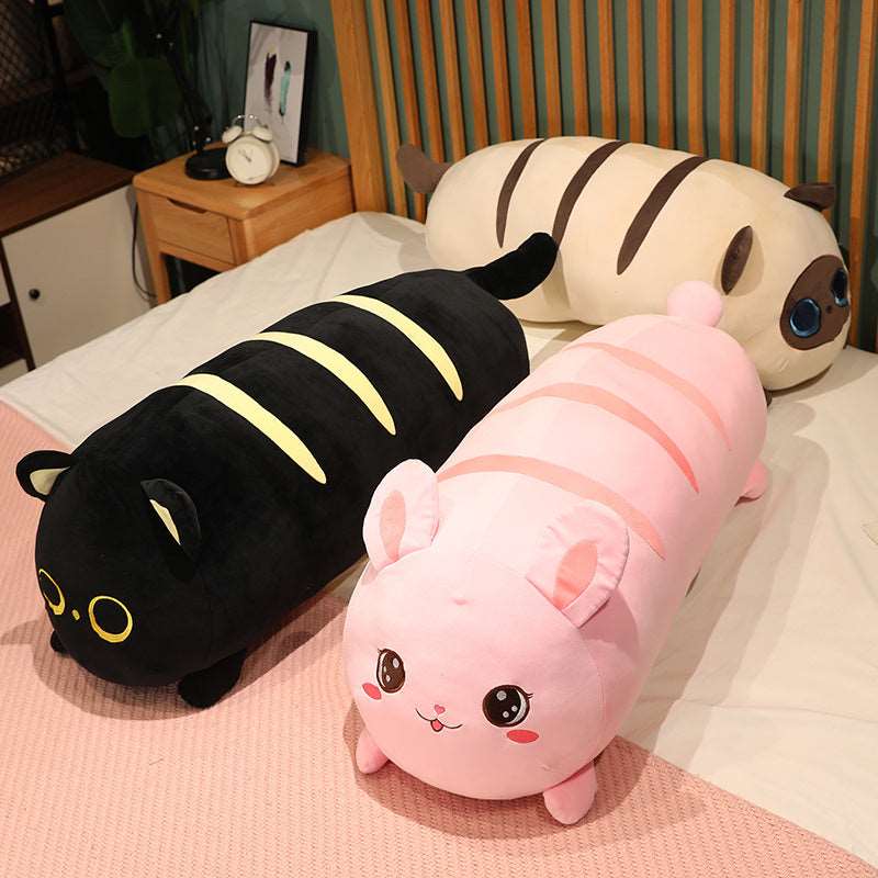 Kawaii Laying Cats & Bunnies Plushies Wakaii