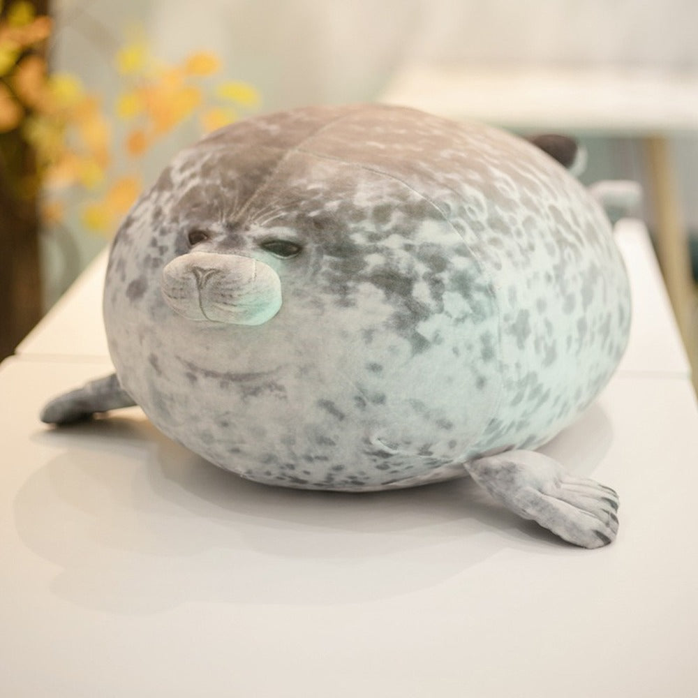 Kawaii Lazy Chubby Seal Plushies Wakaii