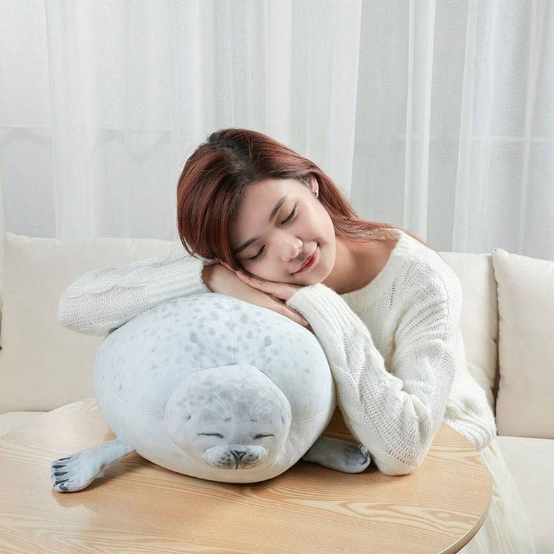 Kawaii Lazy Chubby Seal Plushies Wakaii