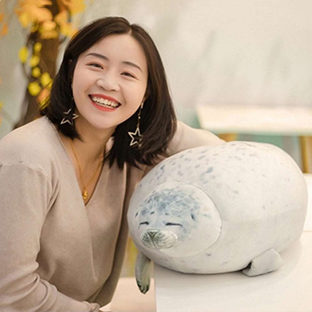 Kawaii Lazy Chubby Seal Plushies Wakaii