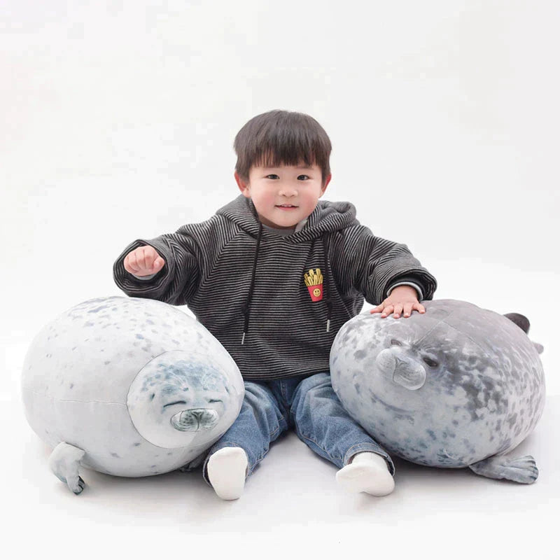 Kawaii Lazy Chubby Seal Plushies Wakaii