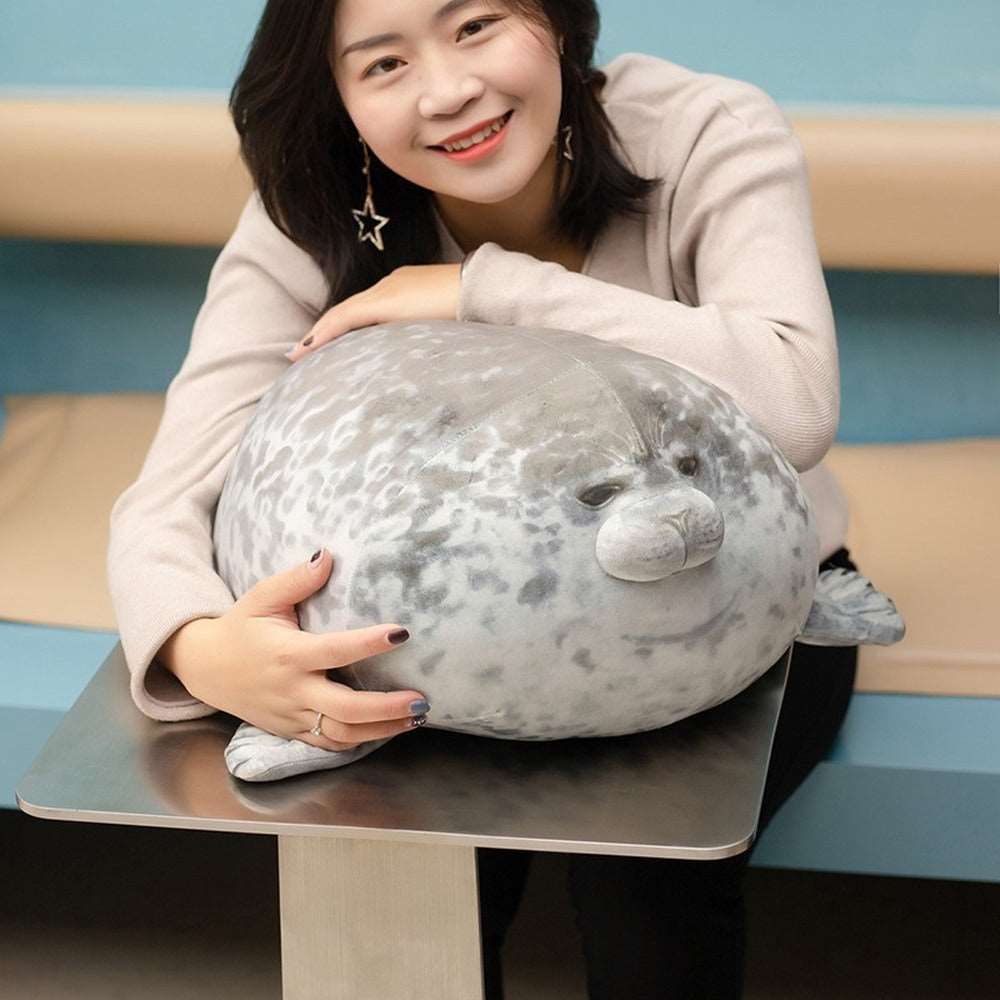 Kawaii Lazy Chubby Seal Plushies Wakaii