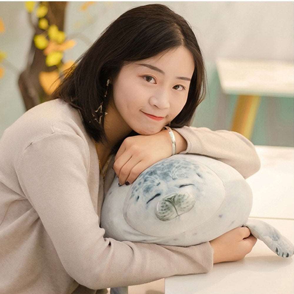 Kawaii Lazy Chubby Seal Plushies Wakaii