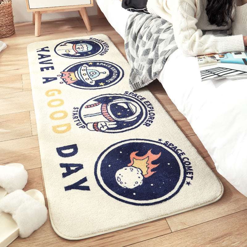 Kawaii Long Fluffy Bedroom Rugs Set 1 Wakaii