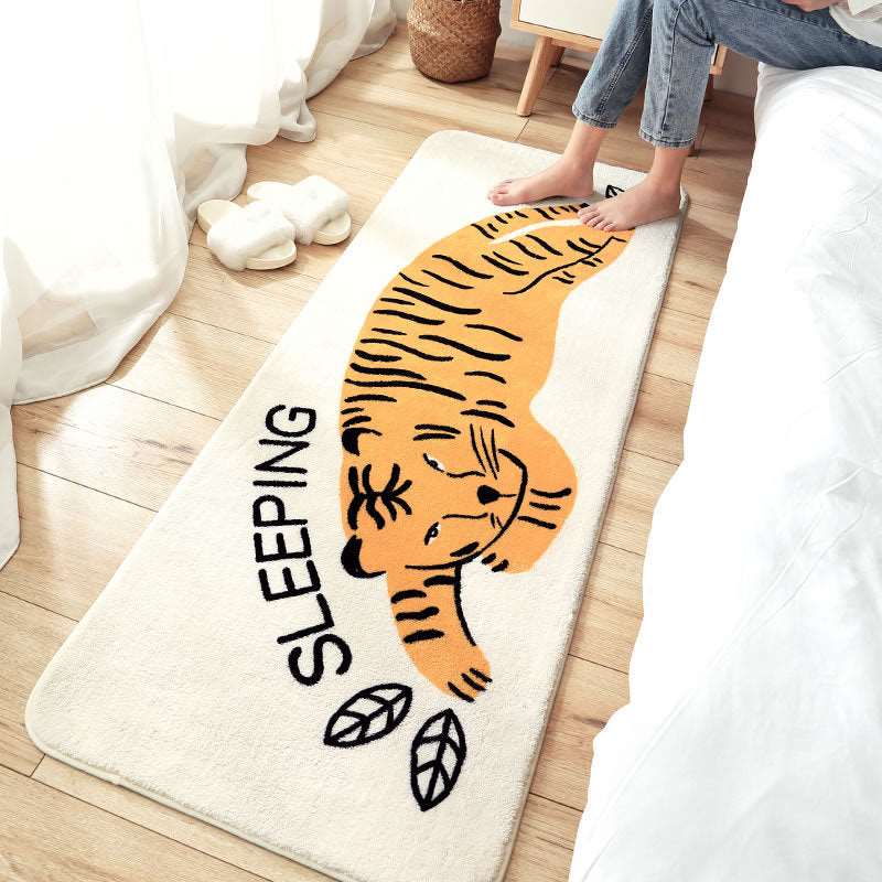 Kawaii Long Fluffy Bedroom Rugs Set 2 Wakaii