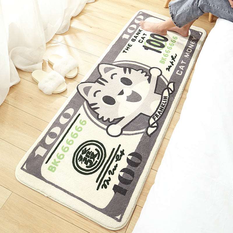 Kawaii Long Fluffy Bedroom Rugs Set 2 Wakaii