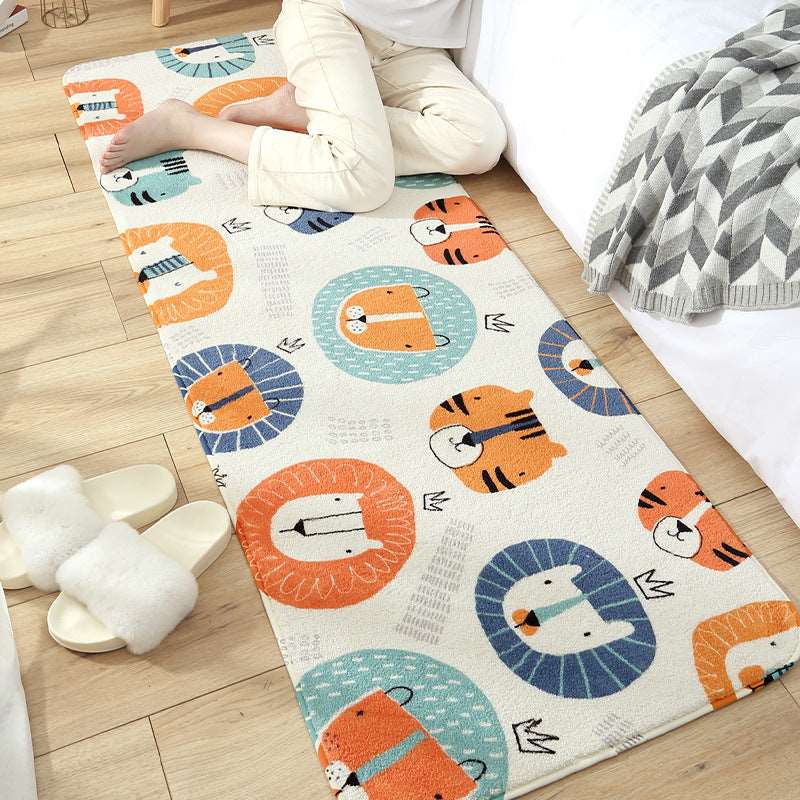 Kawaii Long Fluffy Bedroom Rugs Set 2 Wakaii