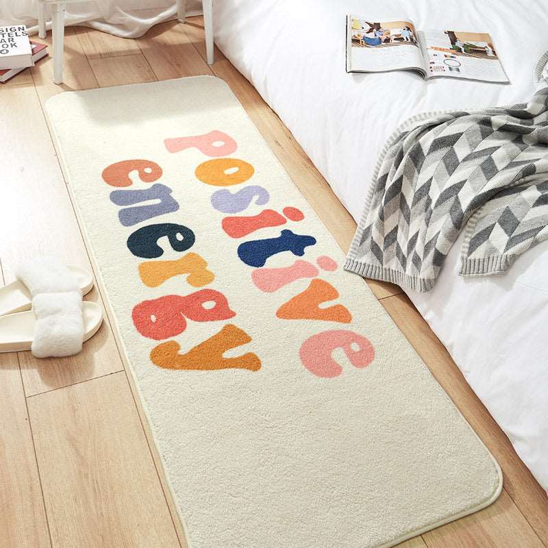 Kawaii Long Fluffy Bedroom Rugs Set 4 Wakaii