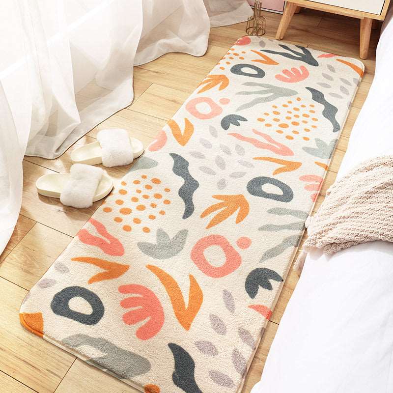 Kawaii Long Fluffy Bedroom Rugs Set 4 Wakaii