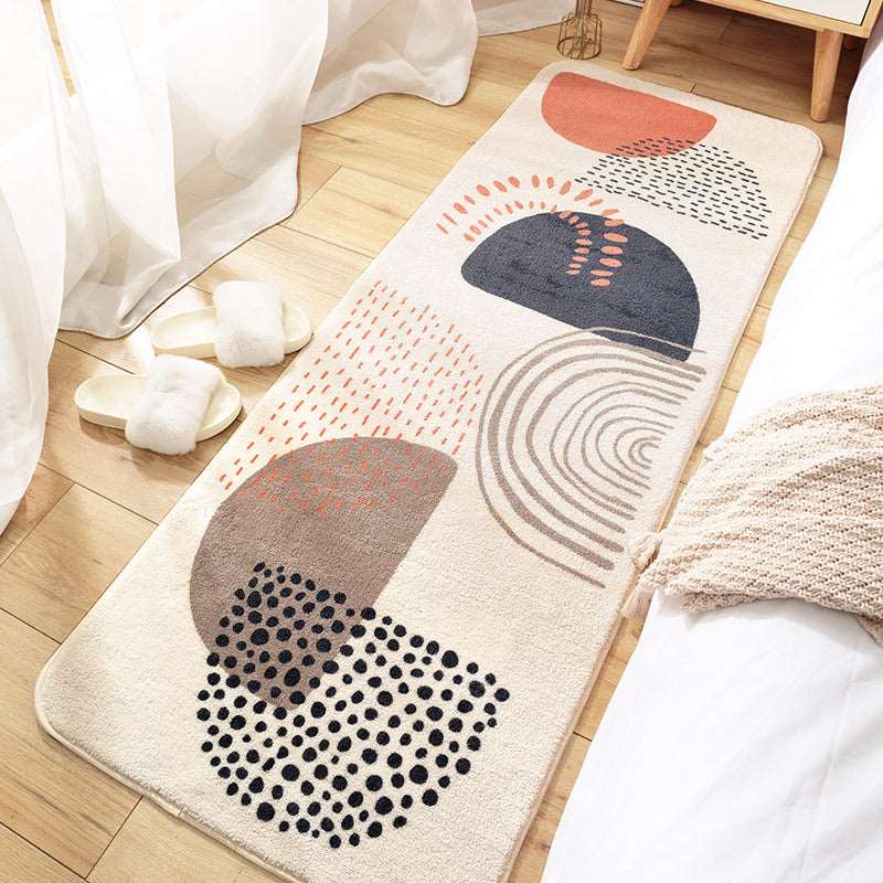 Kawaii Long Fluffy Bedroom Rugs Set 4 Wakaii