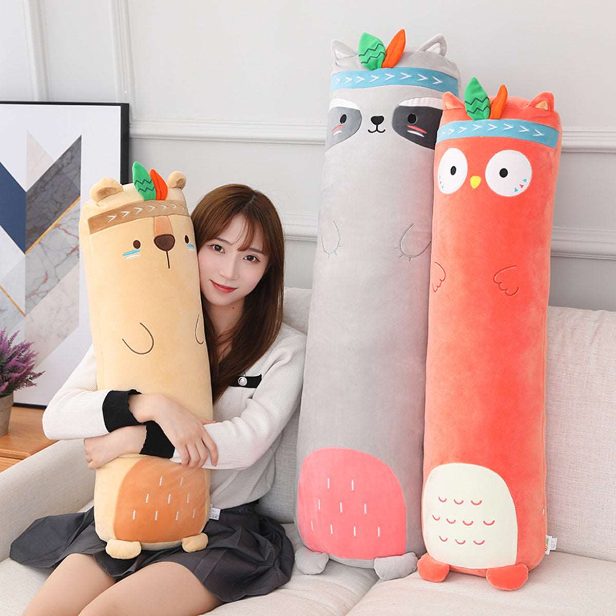 Kawaii Long Native Wild Animals Plushies Wakaii