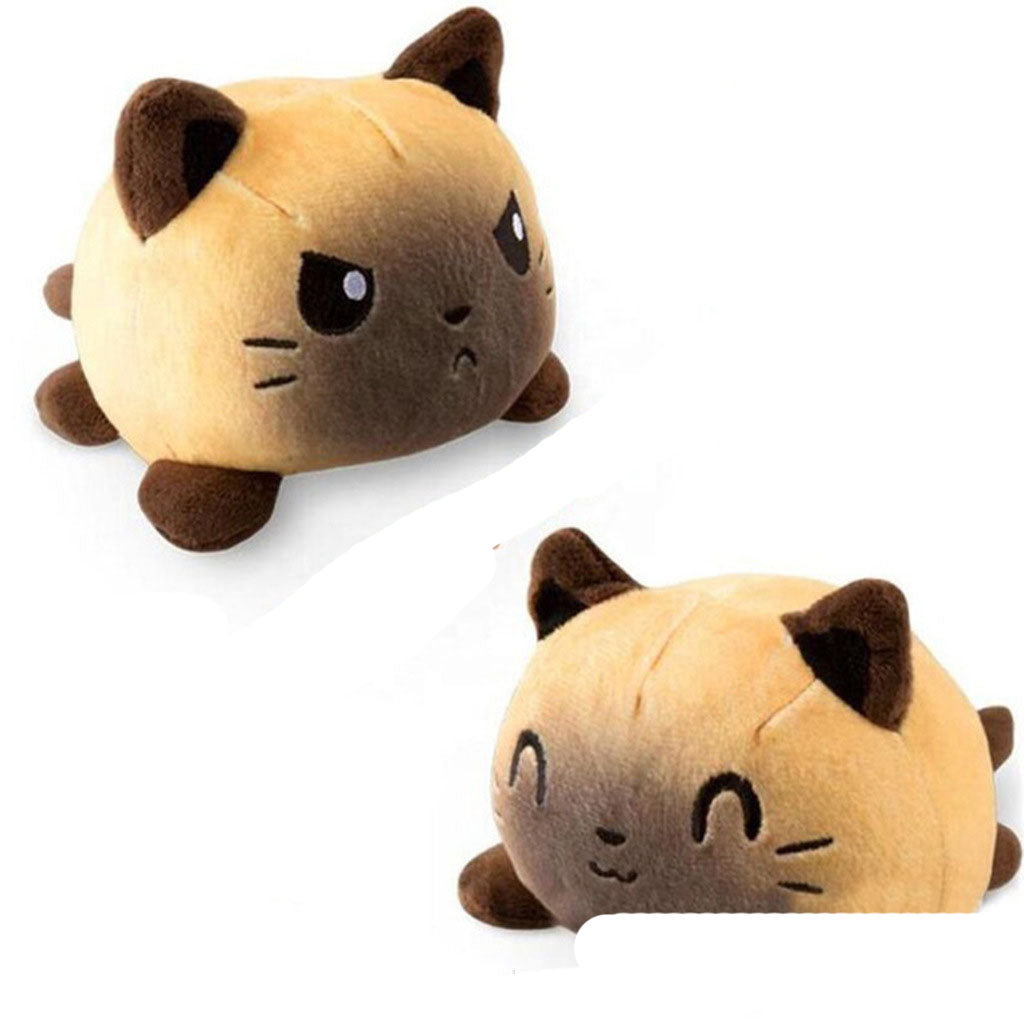Kawaii Moody Reversible Cat Plushies Wakaii