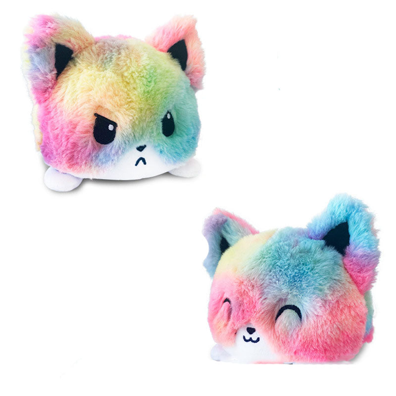 Kawaii Moody Reversible Fox Plushies Wakaii
