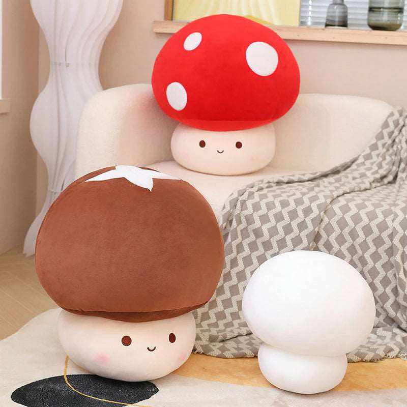 Kawaii Mushy Shiitake Mushroom Plushies Wakaii