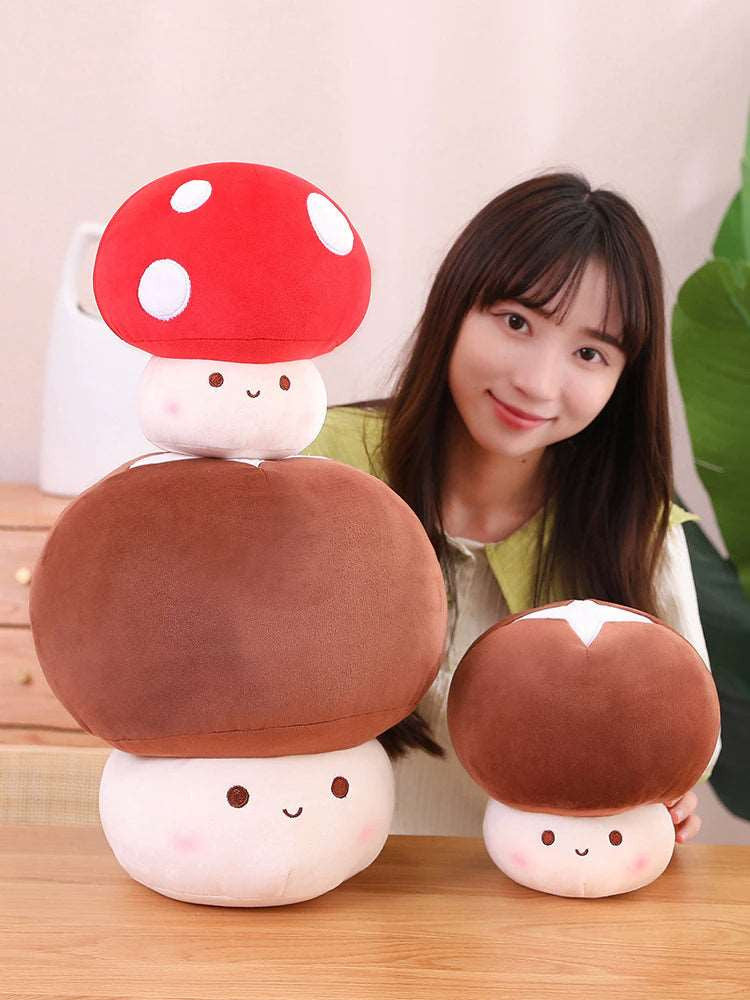 Kawaii Mushy Shiitake Mushroom Plushies Wakaii