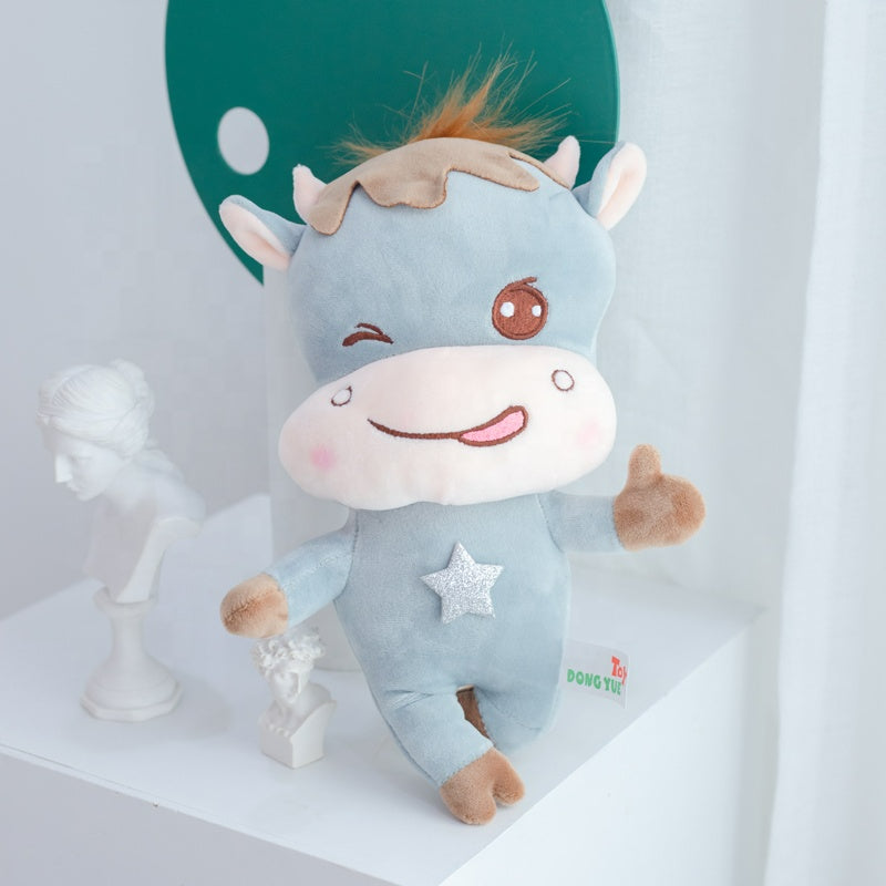 Net Celebrity Same Cute Octopus And Cow Doll Plush Toy Catching Machine Doll Wakaii