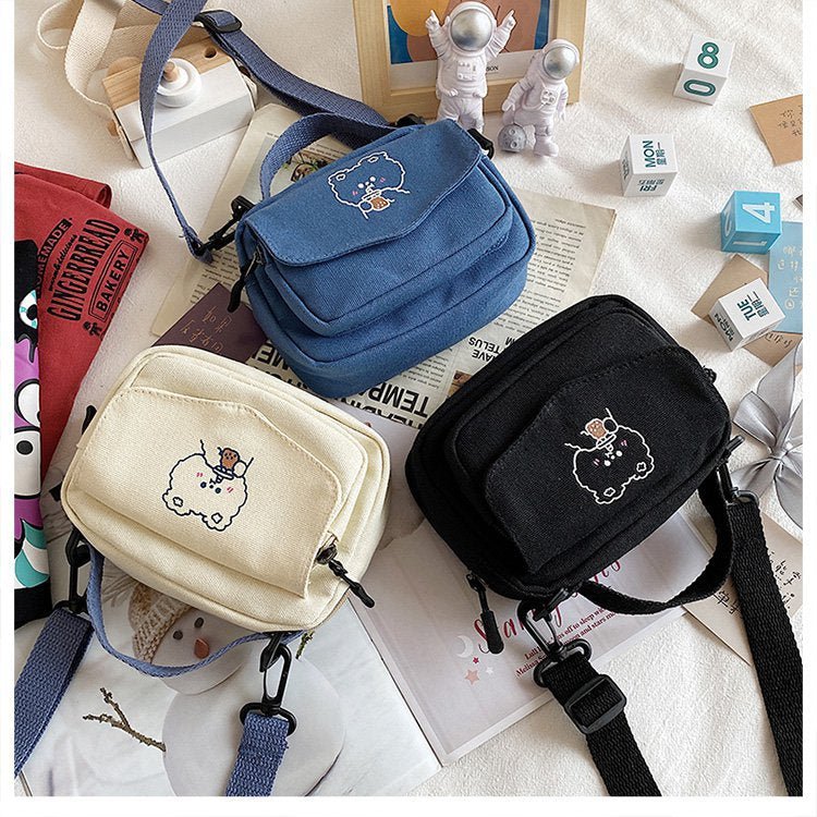 Kawaii Milk Tea Bear Shoulder Bag