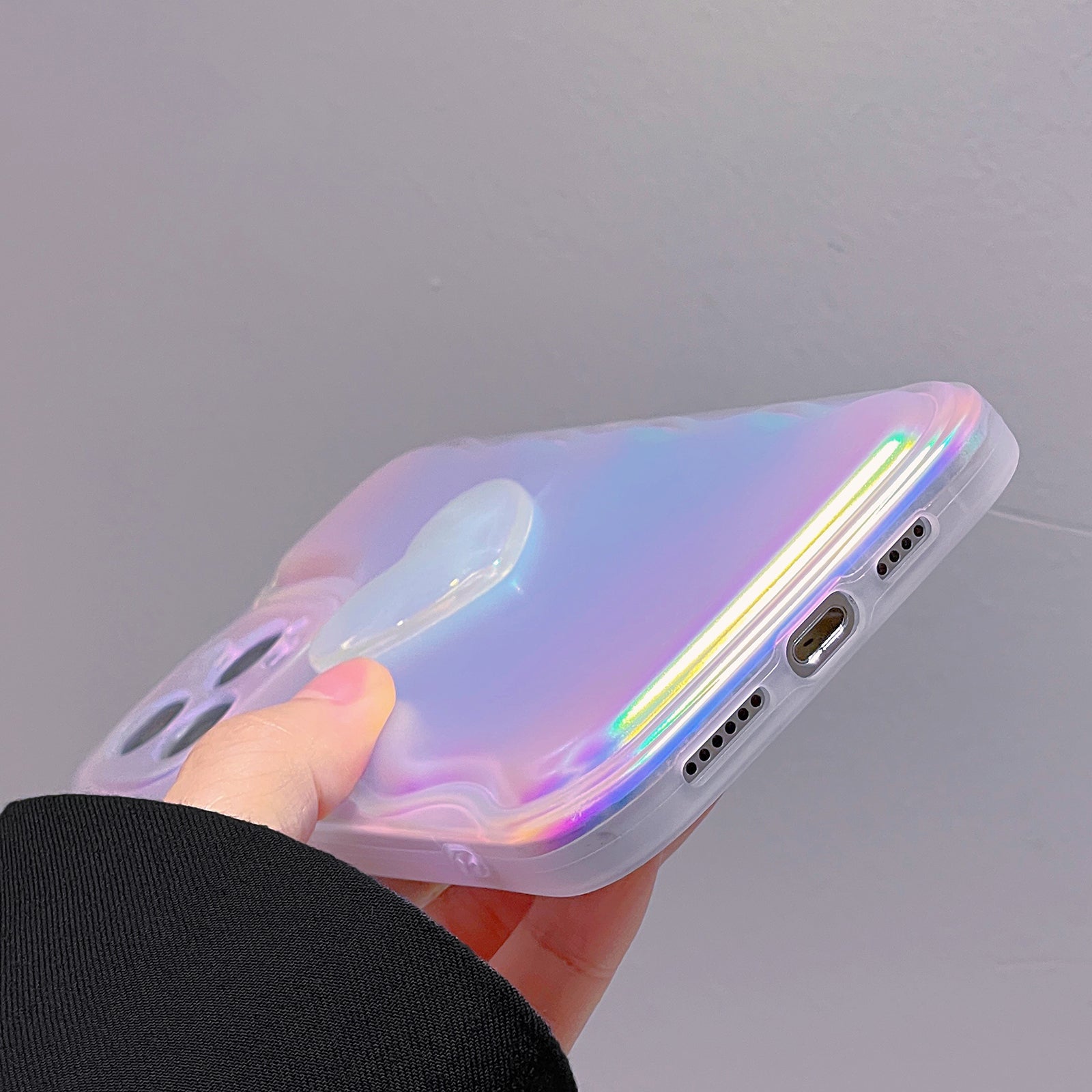 Gradient Heartbeat Silicone iPhone Case