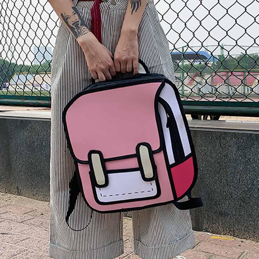 Kawaii 3D Cartoon Canvas Backpacks