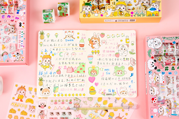 Kawaii Creativity Sticker Boxes