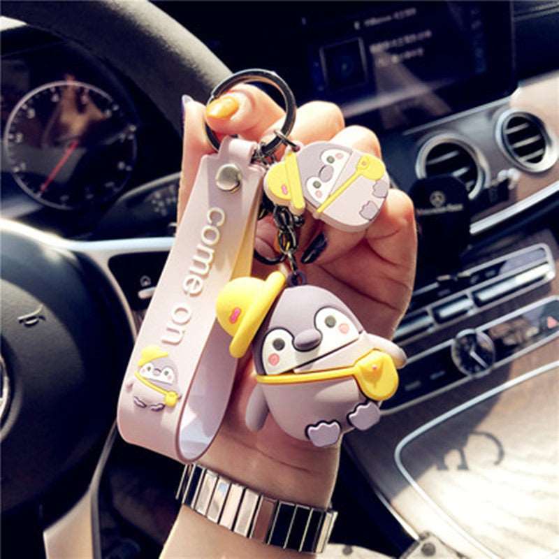 Kawaii Penguin Couple Keychain Wakaii