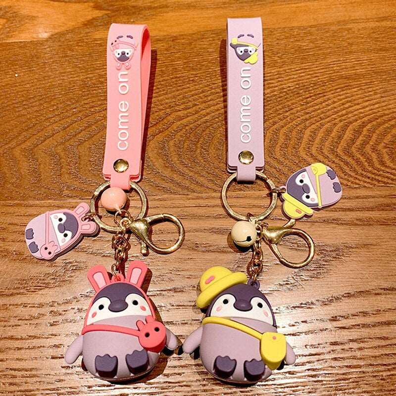 Kawaii Penguin Couple Keychain Wakaii