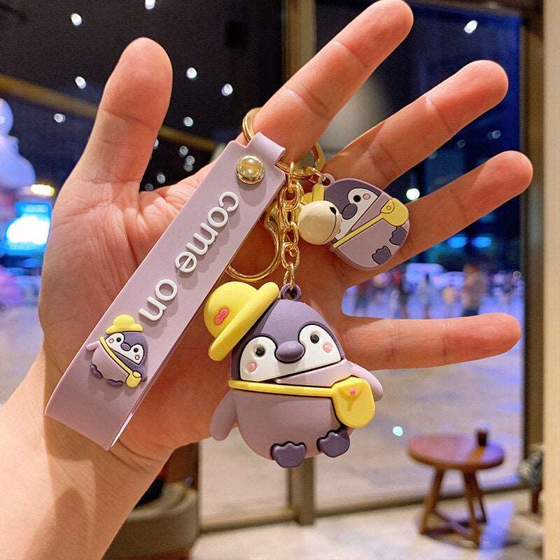Kawaii Penguin Couple Keychain Wakaii