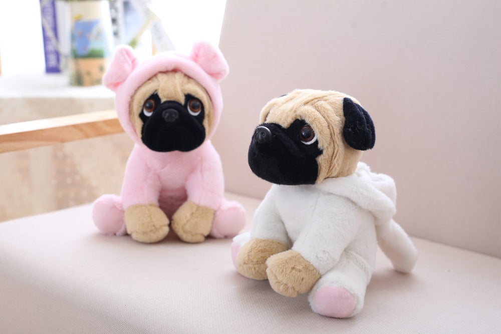 Kawaii Pug Family Plushies Wakaii