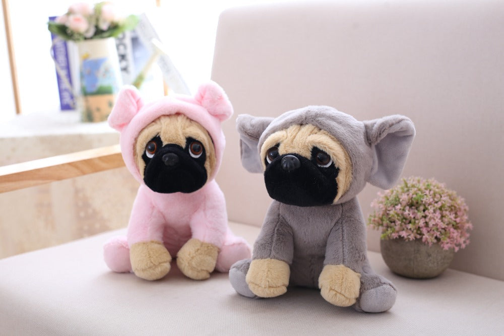 Kawaii Pug Family Plushies Wakaii
