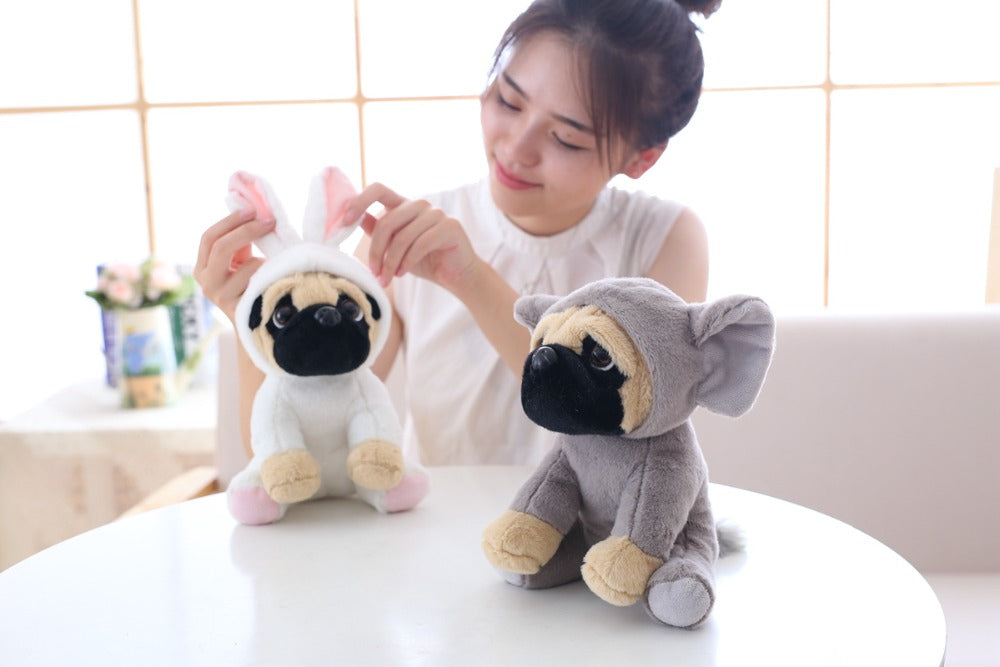 Kawaii Pug Family Plushies Wakaii